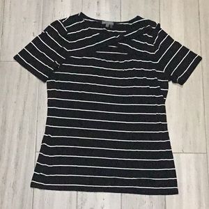 Black/white blouse